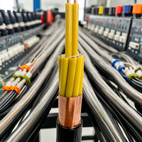 Guda Schwarzes Kupferkabel Flammhemmende PVC-Isolierung PVC-Ummantelung Kupfergeflecht-Abschirmung Signalübertragung Steuerungs-Stromkabel