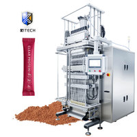 Machine de remplissage et d'emballage automatique de poudre à 4 voies et 6 voies Machine d'emballage de bâton de poudre de protéines à plusieurs voies