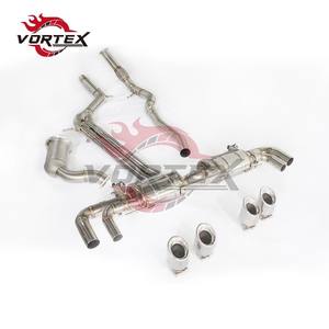 VORTEX SUS304 Échappement Catback + Downpipe pour Porsche Cayenne 2.0T/3.0T 2019-2025 Fixation directe - Product Image 3