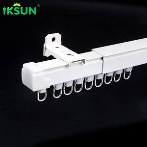 IKSUN Tensioning Window Livingroom Telescopic Adjustable Extendable Curtain <b>Poles</b> Tracks - Product Image 1