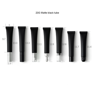 Bán buôn 15g 20g Matte đen Mỹ phẩm ống nhựa rỗng bóp ống tùy chỉnh mắt Kem Lip Gloss Ống - Product Image 6