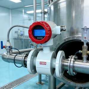 مقياس تدفق كهرومغناطيسي صناعي للسوائل والحليب من الفولاذ المقاوم للصدأ متين وقوي بسعر تنافسي صيني - Product Image 1