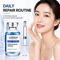 Ampoule réparatrice au peptide de soie GHK-Cu, sérum régénérant anti-âge pour la peau, OEM, étiquette privée, vente en gros