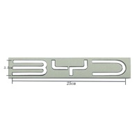 Autocollant Emblème Lettres BYD 3D pour Voiture, Logo Latéral Arrière, Modification, Badge Chromé ABS, Décoration pour Tous les Véhicules BYD, Accessoires