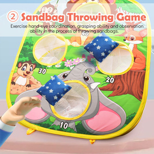 <span class=keywords><strong>Juego</strong></span> de lanzamiento de bolsa de frijoles 3 en 1, bolsa de arena para lanzar al aire libre, bola pegajosa, <span class=keywords><strong>juego</strong></span> de dardos, portátil, plegable, tablero de agujero de maíz de doble cara - Product Image 4
