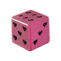 Nouvelles Broderies Thermocollantes 3D Scintillantes en Chenille, Motifs Cœur, Fleur et Léopard, Série Rose Mignonne, avec Décoration Logo pour Chapeaux