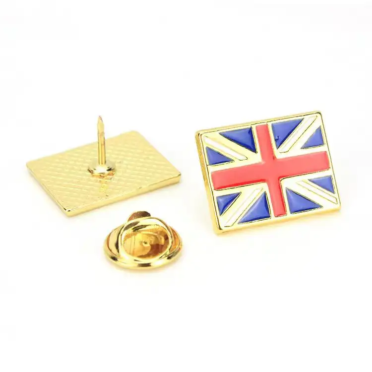 Factory stock small amount wholesale alloy metal badge British Flag Pin