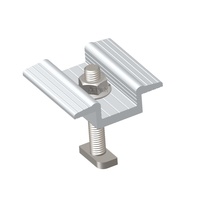 Système de fixation de panneaux solaires sur toiture ARTSIGN en aluminium anodisé, à fixation intermédiaire, supports non-pénétrants, résistance au vent 60 m/s, résistance à la neige 1,4 kN/m²