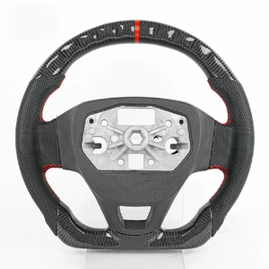 Volant sport éclairé avec surpiqûres rouges pour <span class=keywords><strong>Ford</strong></span> Tourneo Custom 2018 2019 <span class=keywords><strong>2020</strong></span> 2021 - Product Image 5