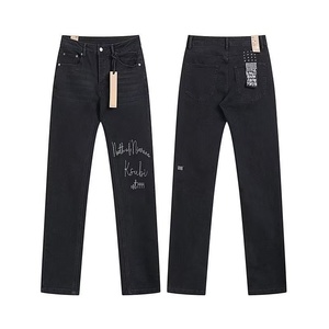 Nouveau pantalon en jean slim déchiré et brodé tendance printemps-été Ksubi pour <span class=keywords><strong>homme</strong></span>, version haute qualité - Product Image 3
