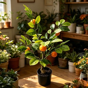 Vibrant Fresh <b>Potted</b> Citrus Fruit <b>Tree</b> with plump vivid fruits for supermarket display courtyard landscape living room - Product Image 3