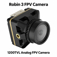 Kamera FPV Kompak RunCam Robin 3 1200TVL Analog Cahaya Rendah Lensa Sudut Lebar 4:3 Bersertifikasi CE/FCC untuk Drone Balap Quadcopter