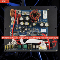Carte d'amplificateur de voiture RMS Power 500W, carte d'amplificateur de voiture de classe D pour caisson de basses 8" 10"