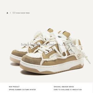 Zapatillas Deportivas de Suela Gruesa, Elevadas, Transpirables, Impermeables y Antideslizantes, de Malla, para Invierno/Primavera, Modernas, Color Marrón - Product Image 3