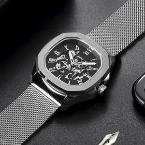 <span class=keywords><strong>Montre</strong></span> automatique <span class=keywords><strong>de</strong></span> haute qualité en acier inoxydable <span class=keywords><strong>montre</strong></span> mécanique pour hommes étanche <span class=keywords><strong>de</strong></span> Foksy watch - Product Image 1