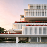 Mur-rideau de ventilation vertical réglable sur mesure, revêtement de façade décoratif extérieur, lamelles en aluminium résistantes à la chaleur, écologiques