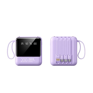 Factory Wholesale Portable Mini Power Bank With 10000 Mah Capacity, With Cable, Small Portable Mobile Power Supply - Product Image 3