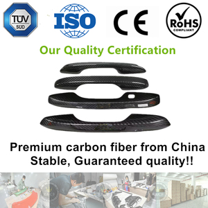 Embellecedor de manija de puerta Exterior de fibra de carbono Real de 4 piezas <span class=keywords><strong>para</strong></span> Honda Civic Type R FL5 Gen 11th 2022 - Product Image 2