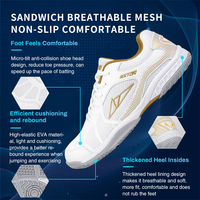 Chaussures de sport confortables Loki Rxton de deuxième génération, support en TPU, blanc et bleu, chaussures de tennis de table professionnelles