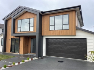 Puerta de garaje de acero de alta calidad de grano de madera - Product Image 6