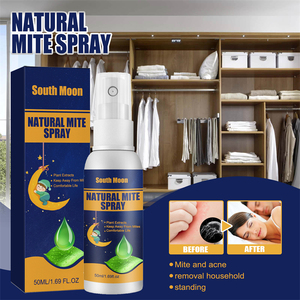South Moon 50ml <span class=keywords><strong>Spray</strong></span> <span class=keywords><strong>Anti</strong></span>-Acariens Naturel pour Matelas, Canapé, Tapis, Armoire, Nids d'Animaux, Jouets en Peluche – Éliminateur d'Acariens et Tueur de <span class=keywords><strong>Poux</strong></span> Domestiques - Product Image 2