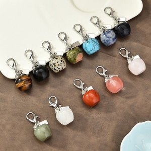 Hot Selling Natural Crystal Keychain for Christmas Eve Gifts