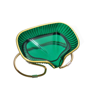 Rong An Soap Dish Transparent Green PS Material With Drainage For Bathroom Kitchen Use - Product Image 5