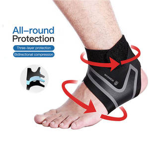 Tobillera de compresión Estabilizador Mujeres Hombres Hinchazón Tobillo Soporte <span class=keywords><strong>Aquiles</strong></span> Tendinitis <span class=keywords><strong>Dolor</strong></span> Deportes Tobillo Manga <span class=keywords><strong>Correr</strong></span> - Product Image 2