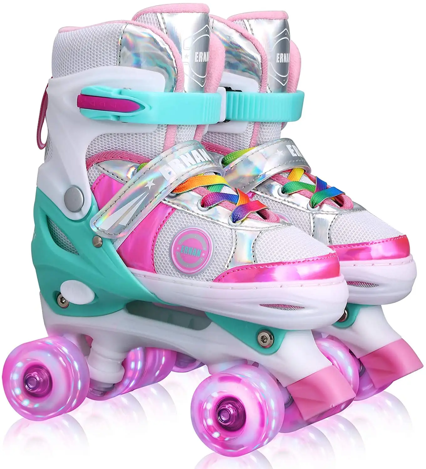 TARKA รองเท้าสเก็ตบอร์ดปรับกระพริบล้อขายส่งราคาถูก Quad Roller Skate