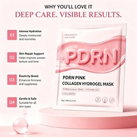 Masque facial en hydrogel OEM pour une peau de verre, soin de nuit profond, au bio-collagène, peptide rose, ADN de saumon et PDRN