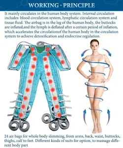 2024 Professional Pressotherapy Lymphatic Drainage Factory Directly Air Compression Lymphedema Massage Machine