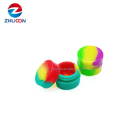 Pot en silicone écologique pour cire, format voyage, 2ml, 3ml, 5ml, 7ml