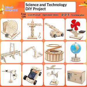 Kit d'expériences scientifiques en bois STEM, modèle de physique DIY pour l'éducation scientifique des enfants, modèle T-M215, vente en gros en Chine - Product Image 4
