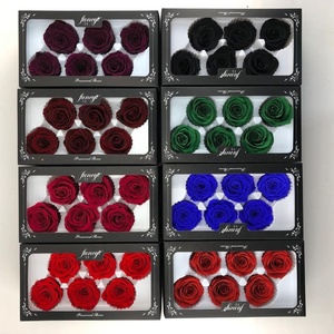Têtes de roses stabilisées LUYI de qualité supérieure 5-6 cm – Fleurs éternelles naturelles et véritables de haute qualité pour la remise des diplômes - Product Image 5