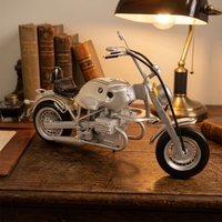 Modèle de moto rétro classique hautement réalistique en métal moulé sous pression, objet de collection, cadeau promotionnel d'entreprise