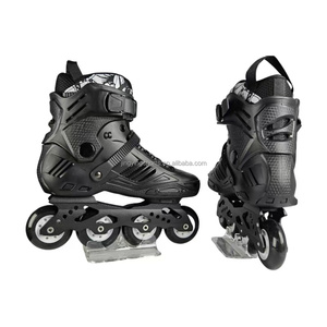 2025 vente en gros clignotant 4 roues sûr chaussures à roulettes agressives professionnel Slalom Freestyle vitesse en ligne <span class=keywords><strong>patin</strong></span> à roulettes en ligne - Product Image 4