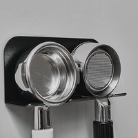 Support mural moderne en alliage d'aluminium, écologique, durable et réutilisable pour porte-filtre de machine à café