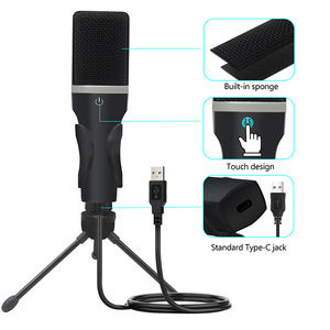 Voxfull <span class=keywords><strong>VF</strong></span>-Q5N Microphone de diffusion en direct sur téléphone portable, Microphone d'enregistrement Youtube, Studio de bureau, Podcast - Product Image 2