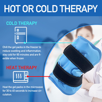 Pack de thérapie chaud et froid en gel réglable et réutilisable avec logo personnalisé pour soulager la douleur au genou, à la cheville, au coude, blessures sportives