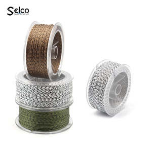 Selco <span class=keywords><strong>12</strong></span> brins armure <span class=keywords><strong>d</strong></span>-tresse 100 mètres camouflage tressé PE ligne de poisson ligne de pêche à la carpe pour la pêche à la carpe tresse ligne de crochet - Product Image 4