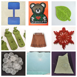 New Laser Laser Cut Polyester Fabric 100% Custom Design OEM Processing For Garment Textiles - Product Image 1