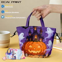 Sac à mouchoirs en tissu imprimé avec motif de dessin animé personnalisé en gros, petit porte-mouchoirs