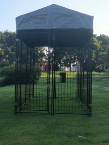 Grand enclos pour chien robuste et facile à assembler - Clôture en fer durable, portable, emballage en boîte - Product Image 2