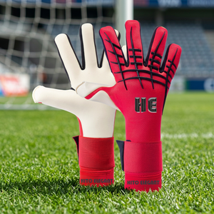 Professional Sports Goods New Design Goalkeeper Gloves with Sublimation Printing for Goal Keepers Removable StraP Rubber Inject - Product Image 4