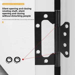 Charnière à mortaise en acier au manganèse pour portes en bois de chambre à coucher, sans rainure, silencieuse, à roulement, charnière pliante, catégorie de produit - Product Image 3
