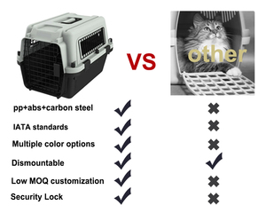 101.7*71*71cm/120*90*90cm büyük boy köpek kulübesi taşınabilir evcil hayvan taşıyıcı büyük Iata seyahat sandık havayolu onaylı evcil hayvan taşıyıcı - Product Image 4