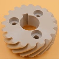 Engranaje Helicoidal PEEK D20-D80 Resistente al Desgaste, Alta Temperatura 250C, Mecanizado CNC