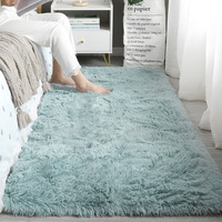 Tapijt met lange pool, Europese stijl, meisjesachtig slaapkamerbed, pluche, thuis, woonkamer, bankkamer, voetmat