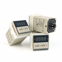 Miniatur Relay pengatur waktu penundaan ukuran dengan 220V/110V AC/DC 24V/12V soket segel dasar waktu SPDT