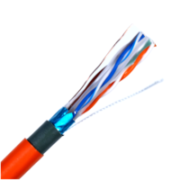 CABLE de alta velocidad S/FTP para exteriores, PE + PVC, 24AWG, 4PR, CCA, para CAT5e/Cat6, CABLE ETHERNET para exteriores